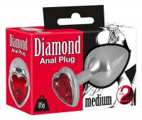 Alluminio-#anal plug con pietra preziosa