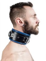 Anteprima: Sklaven Halsfessel mit blauer Polsterung