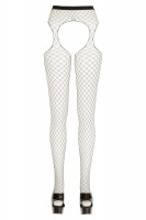 Anteprima: Straps-Strumpfhose aus schwarzem hochelastischem Netz