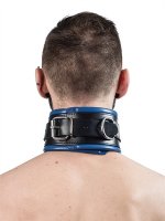 Anteprima: Sklaven Halsfessel mit blauer Polsterung