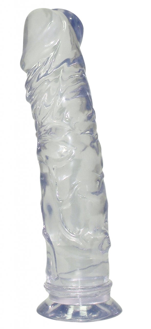 Dildo naturale trasparente - Ø 3,5 x 19,5 cm