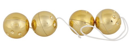 Palle d'amore con placcatura in oro 24 carati Palle d'amore con placcatura in oro 24 carati