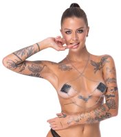 Anteprima: Gioielli per capezzoli in argento con collana