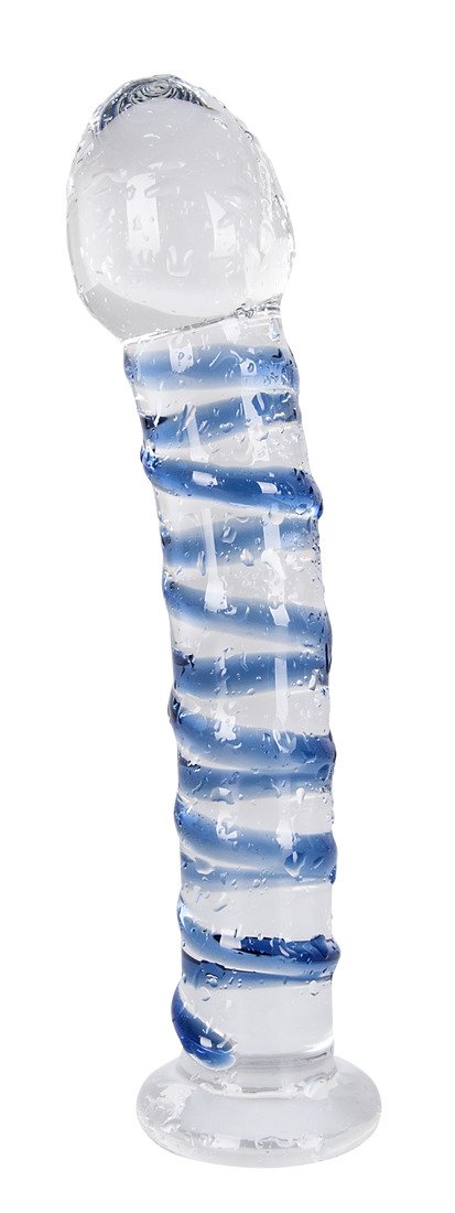 Dildo in vetro trasparente Clair Bleu Dildo in vetro trasparente Clair Bleu