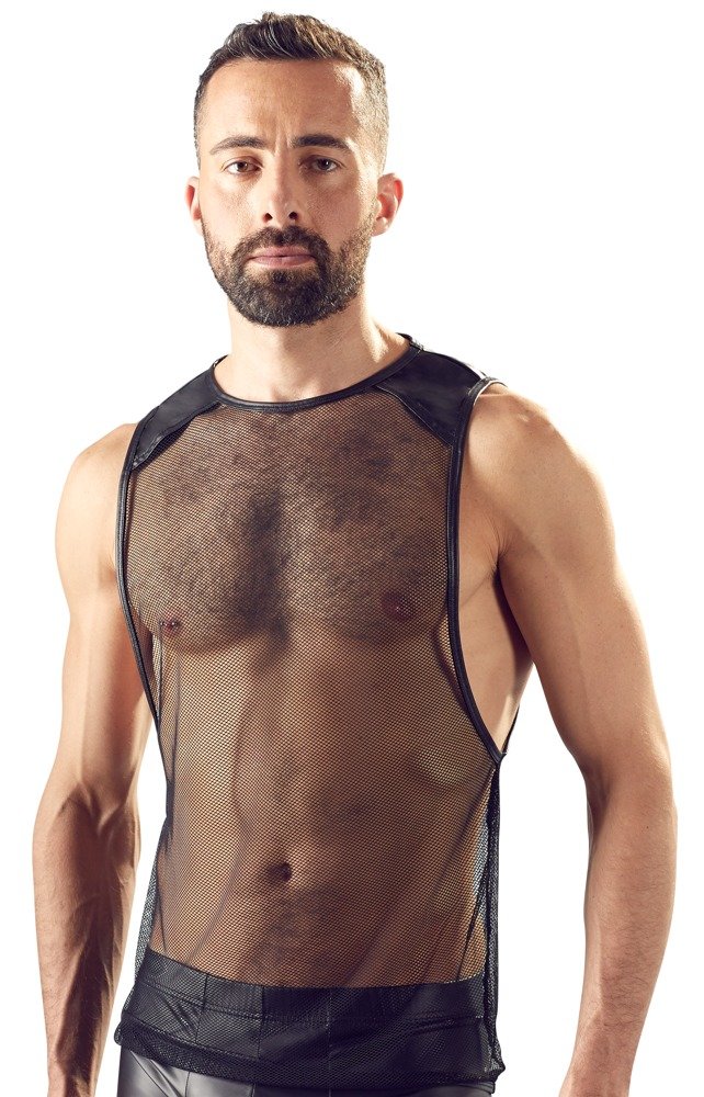 Camicia a rete da uomo