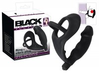 Vibro cockring con anal plug Black Velvets ring & vibro plu