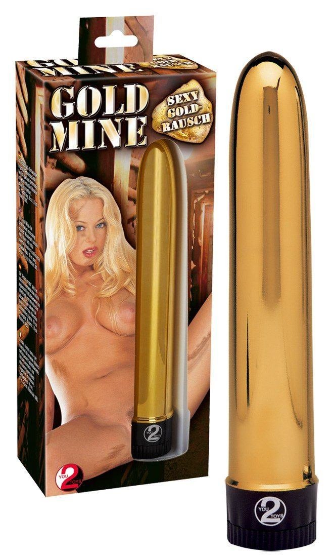 Vibratore color oro dall'aspetto nobile