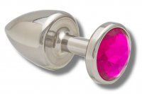 Anteprima: Buttplug aus Edelstahl mit Kristall 30mm vers. Farben