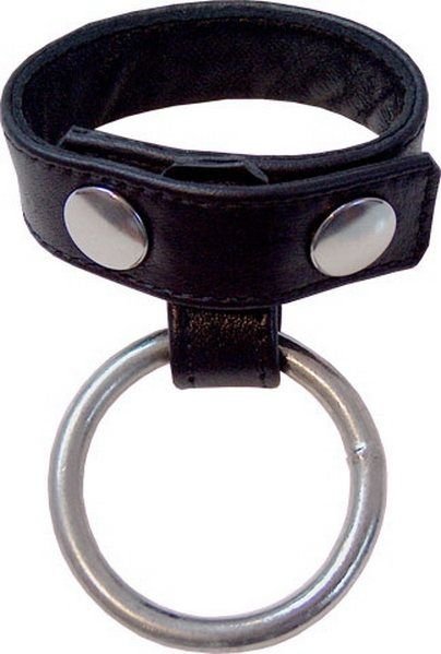 Cockstrap con estremità in metallo cockring 40 mm