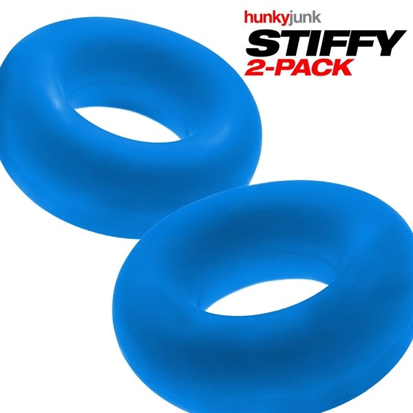 STIFFY 2er-Pack Bullen-Cockringe - Teal Ice STIFFY 2er-Pack Bullen-Cockringe - Teal Ice