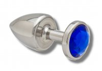 Anteprima: Buttplug aus Edelstahl mit Kristall 30mm vers. Farben