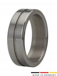 Acciaio inossidabile di alta qualitàcockring con elegante scanalatura decorativa 25 mm