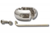 Anteprima: Ovale ball stretcher acciaio inossidabile 30 mm di altezza