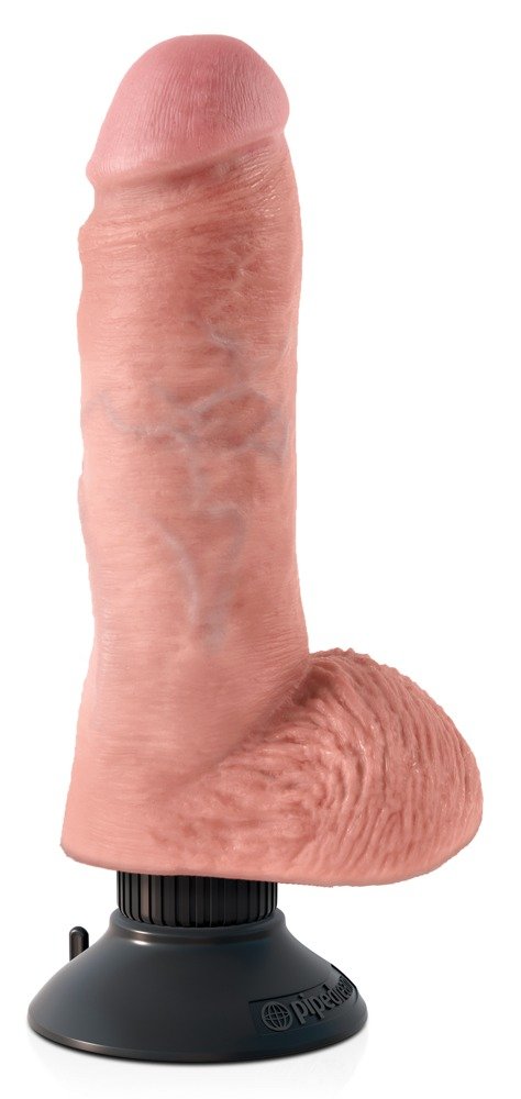 8"" Cazzo vibrante con le palle