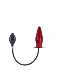 Aufblasbarer Buttplug mit Kern rot XL
