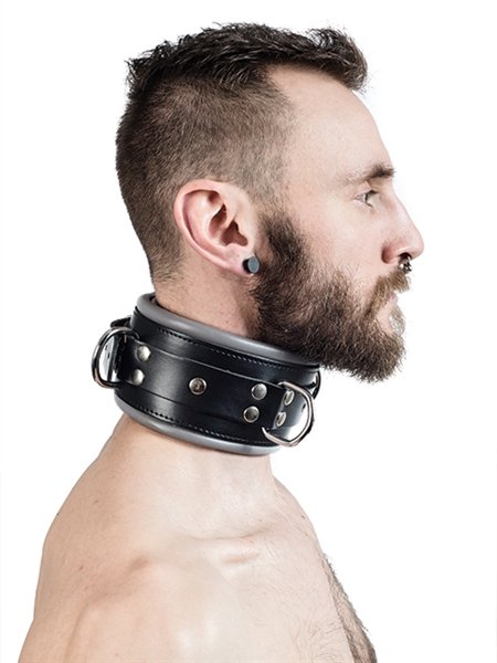 Dispositivo di ritenuta per collo di schiavo di alta qualità con imbottitura grigia Dispositivo di ritenuta per collo di schiavo di alta qualità con imbottitura grigia