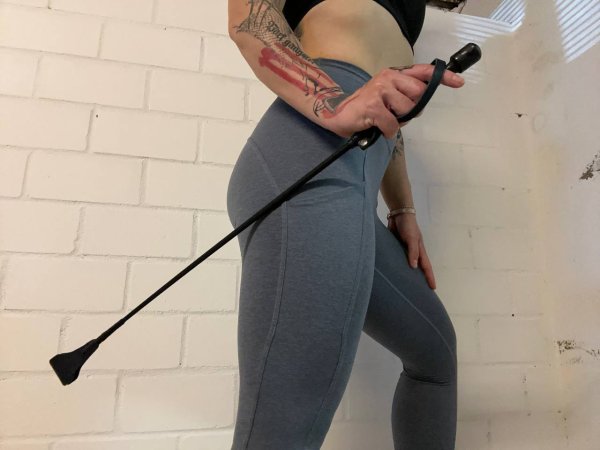Frusta classica BDSM nera