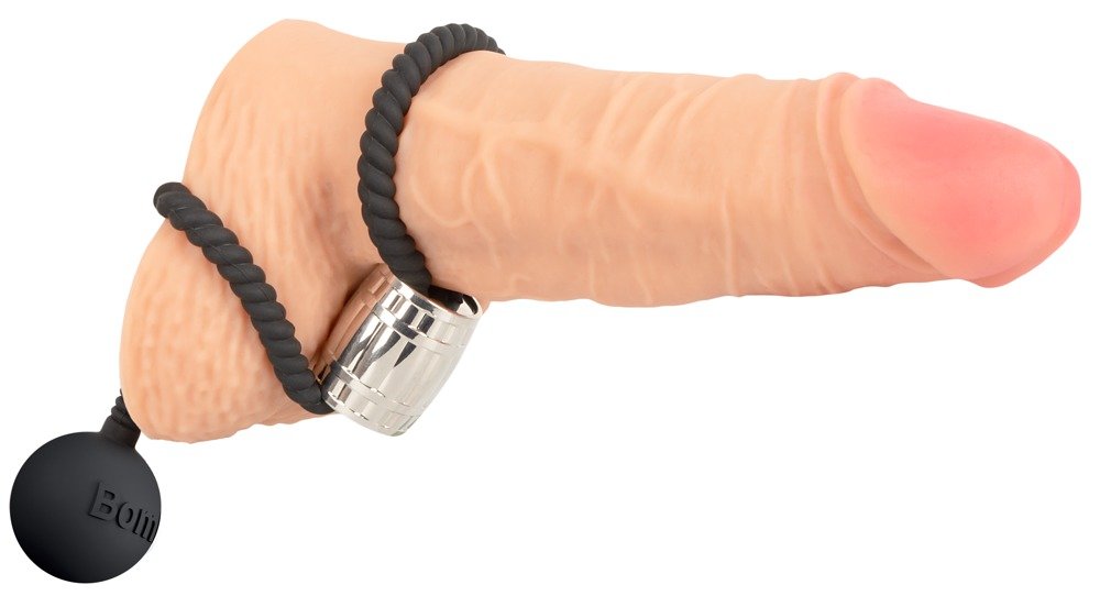 Cinghia per il pene con peso a sfera - Cinghia per il cazzo in corda pesante per un piacere intenso Cinghia per il pene con peso a sfera - Cinghia per il cazzo in corda pesante per un piacere intenso