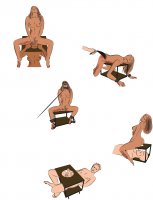 Anteprima: Sexhocker mit Zubehör BDSM Möbel