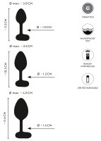 Anteprima: Vibro-anal plug Set con telecomando Anteprima: Vibro-anal plug Set con telecomando