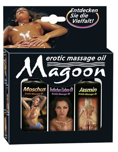 Magoon Set di 3 oli da massaggio 50 ml