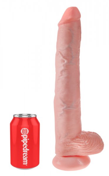 Dildo naturale XXL 14" con dettagli realistici Ø 6 cm