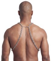Anteprima: Svenjoyment Metall-Brustharness – Rückenansicht mit Kettenverlauf