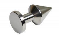 Anteprima: Tappo anale in acciaio inox Ø 50 mm a scelta con scritte