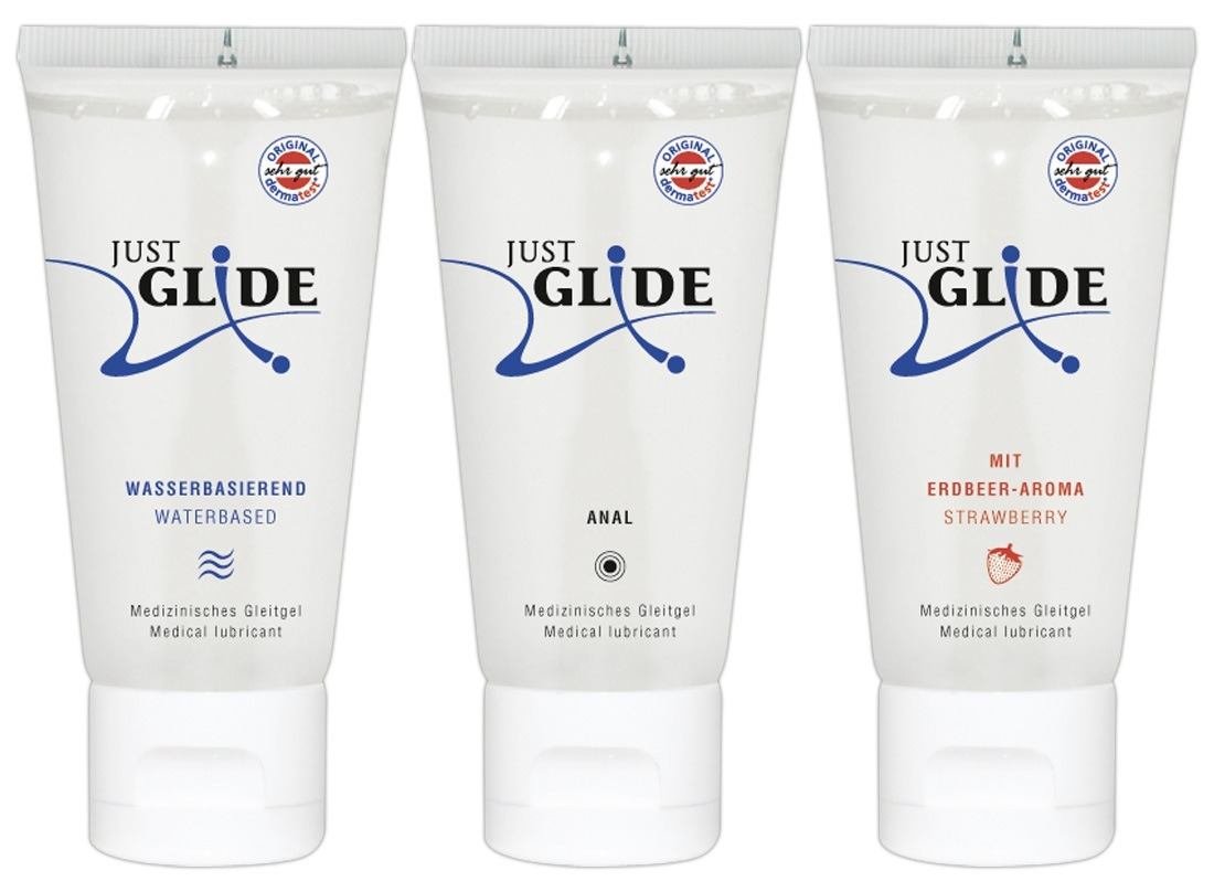 Just Glide Lubricating Gel Set 3 x 50 ml Just Glide Lubricating Gel Set 3 x 50 ml