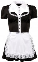 Anteprima: Hausmädchen Kostüm schwarzes Minikleid